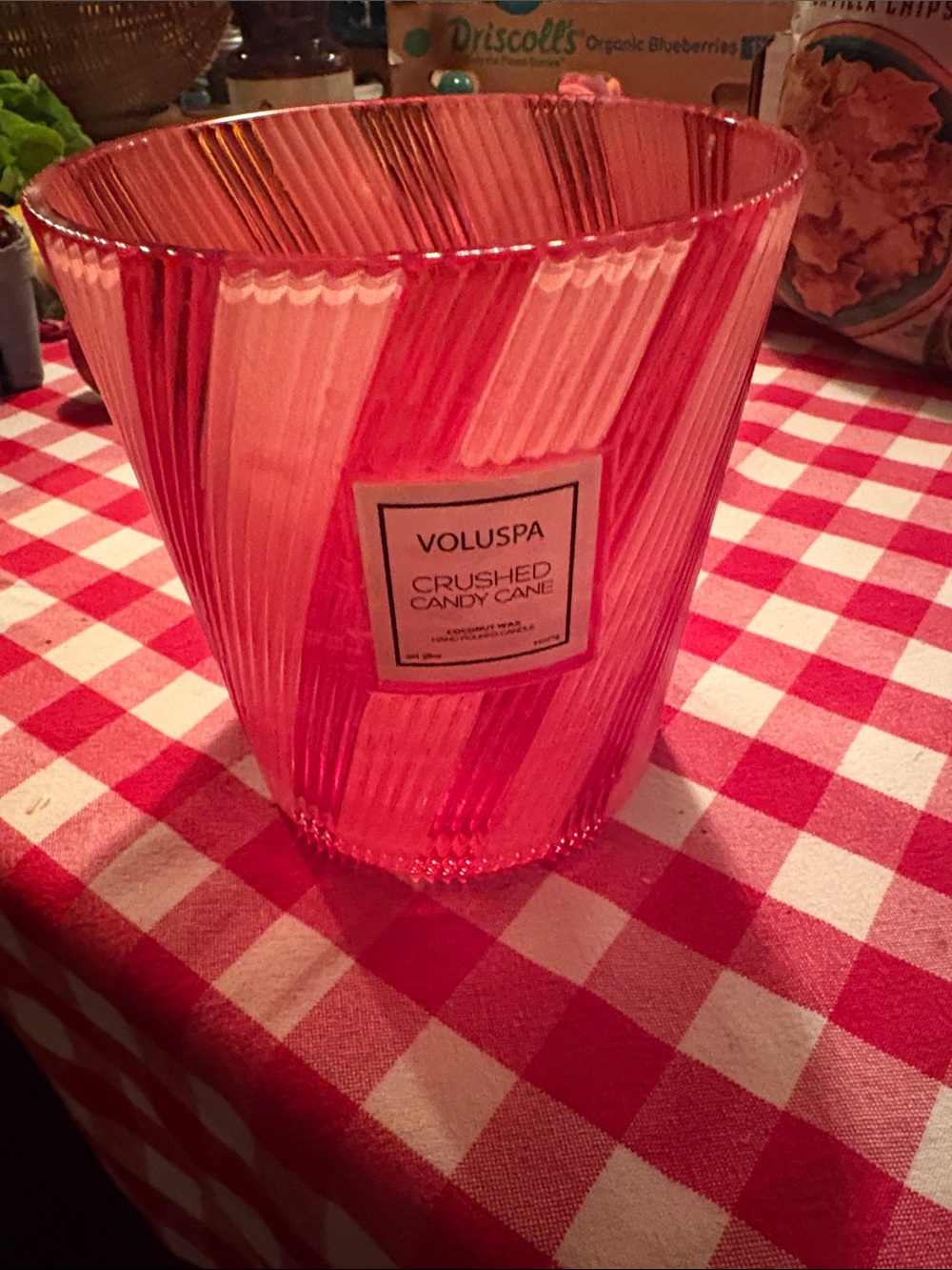Voluspa Candy Cane Empty 38oz Candle